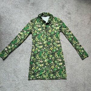 Zara Green Floral Dress